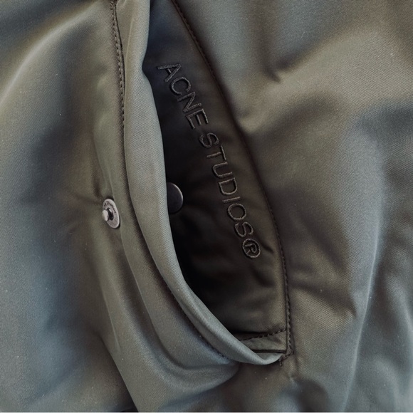 Acne Studios Olive Bomber Jacket - Picture 8 of 15